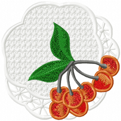 Cherry Embroidery Design 8